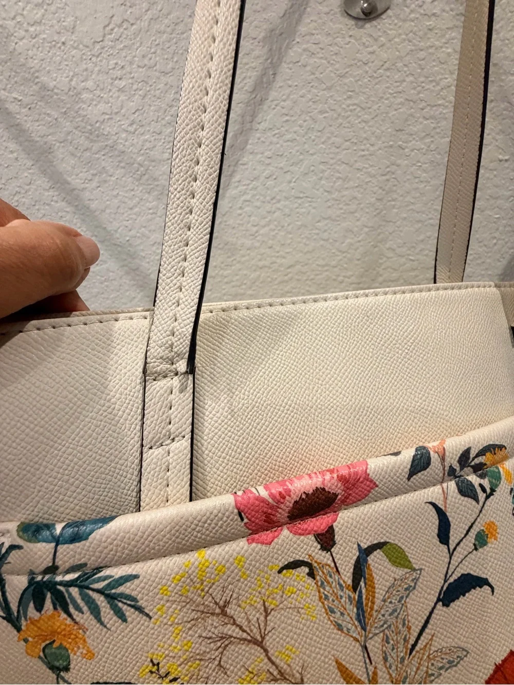 Seychelles Floral Cream Tote Bag